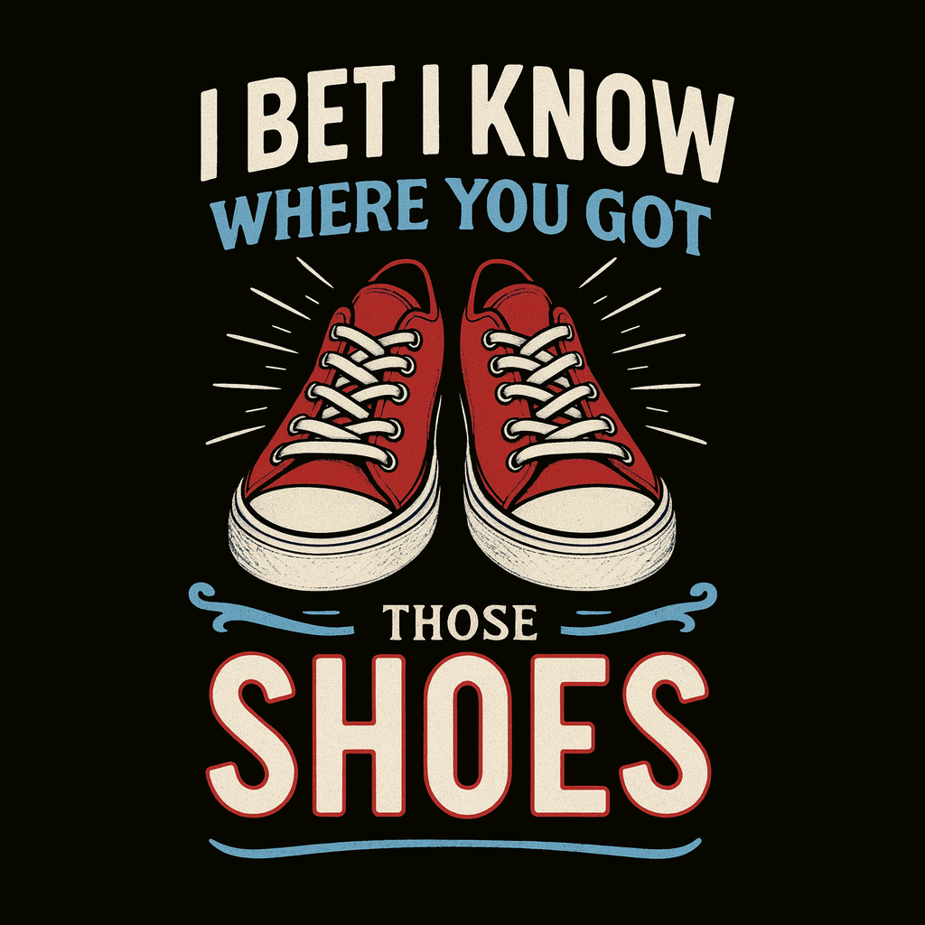 I BET I KNOW WHERE YOU GOT YOUR SHOES
