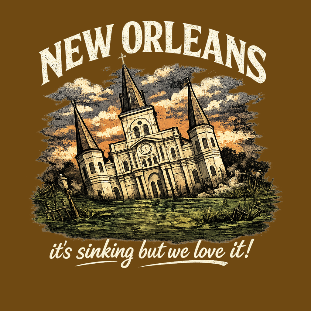 NEW ORLEANS SINKING T SHIRT